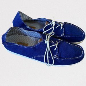 OluKai Deep Blue Heleuma Canvas Sneakers Women’s 9